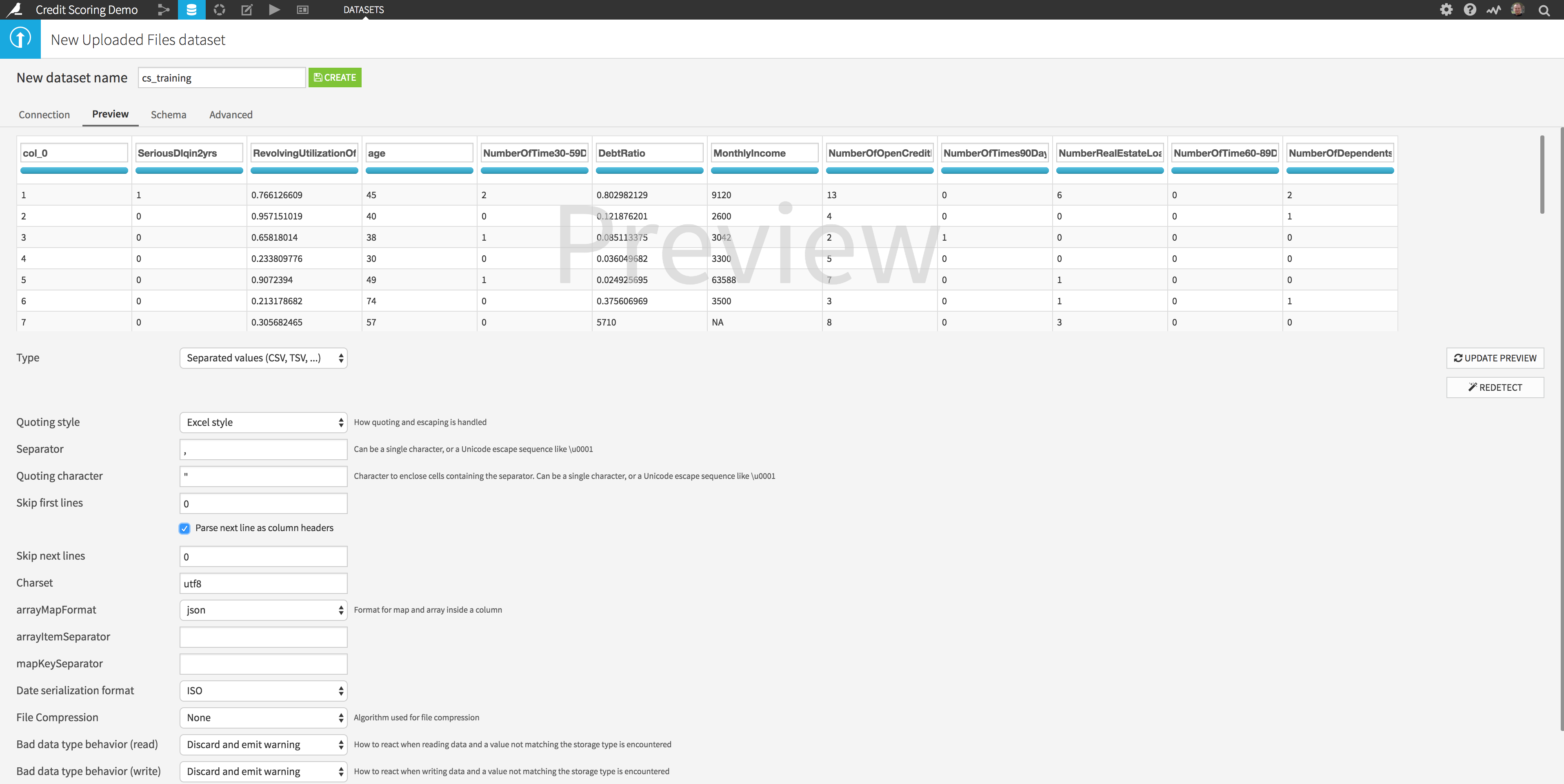 How to build a predictive model for credit default in Dataiku on ...
