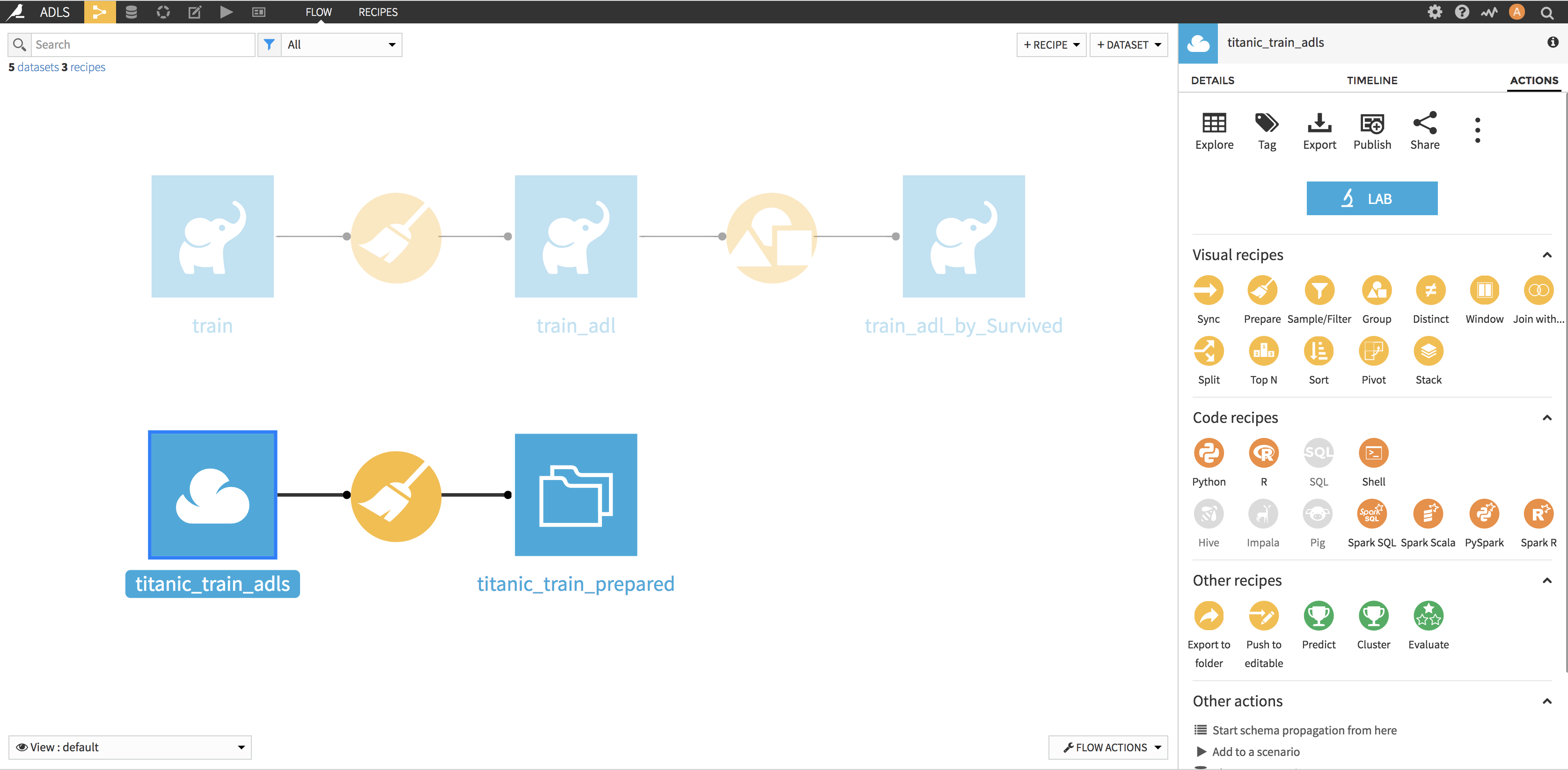 Plugin Azure Data Lake Store Dataiku