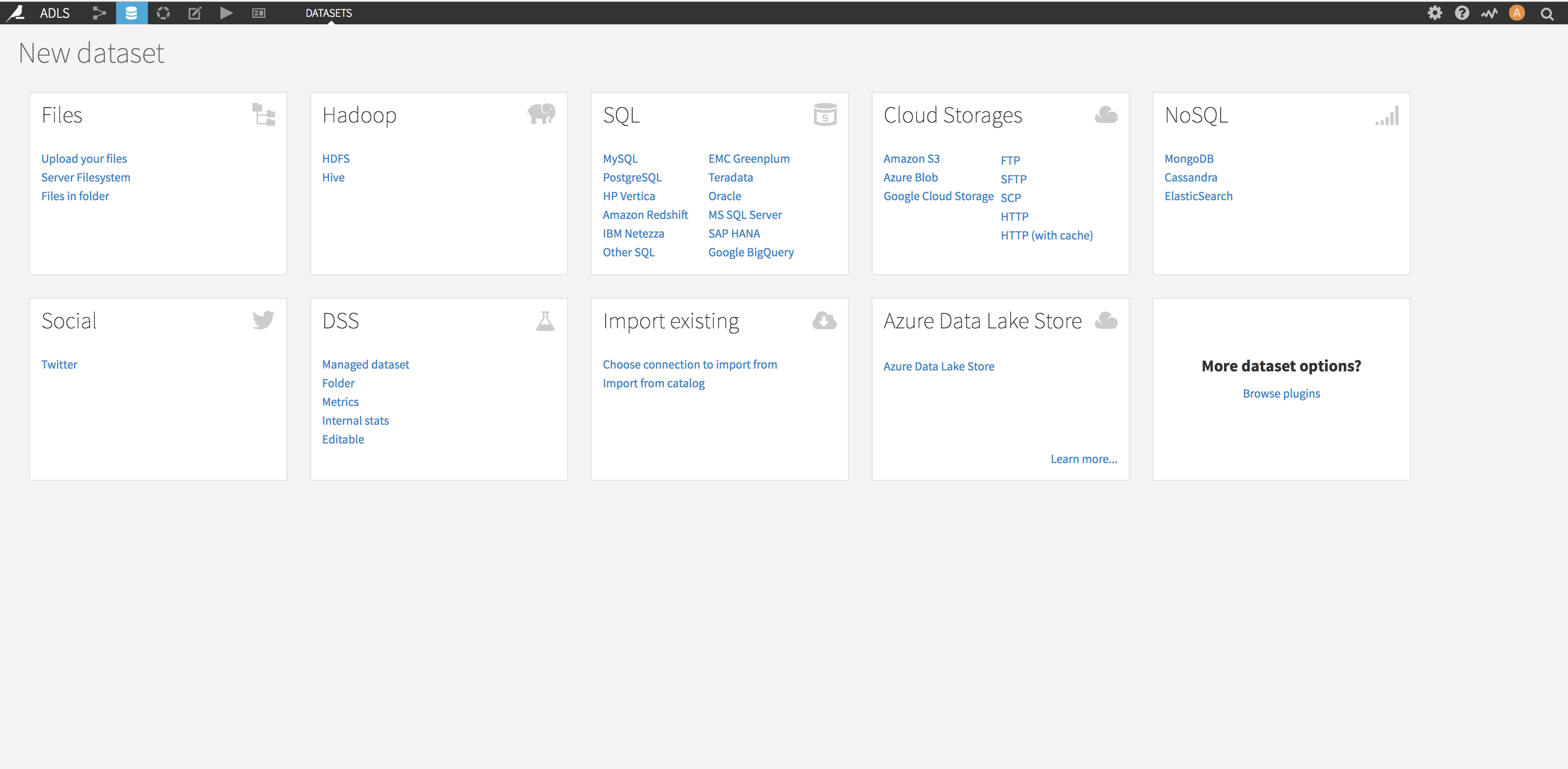 Plugin Azure Data Lake Store Dataiku