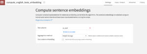 Compute Sentence Embedding Recipe