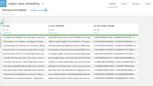 Embedding Recipe Output