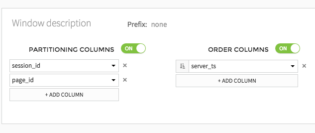 Window analytics recipe