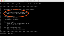 Screenshot of terminal opening Dataiku DSS