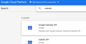 Activating Google Calendar API for Dataiku DSS