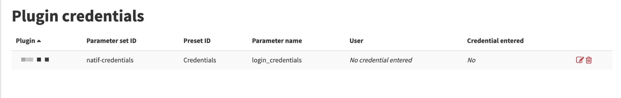 Set up plugin credentials