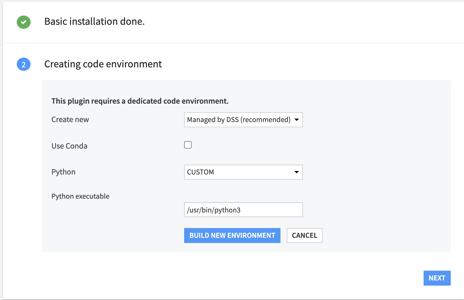 Set up the code environment